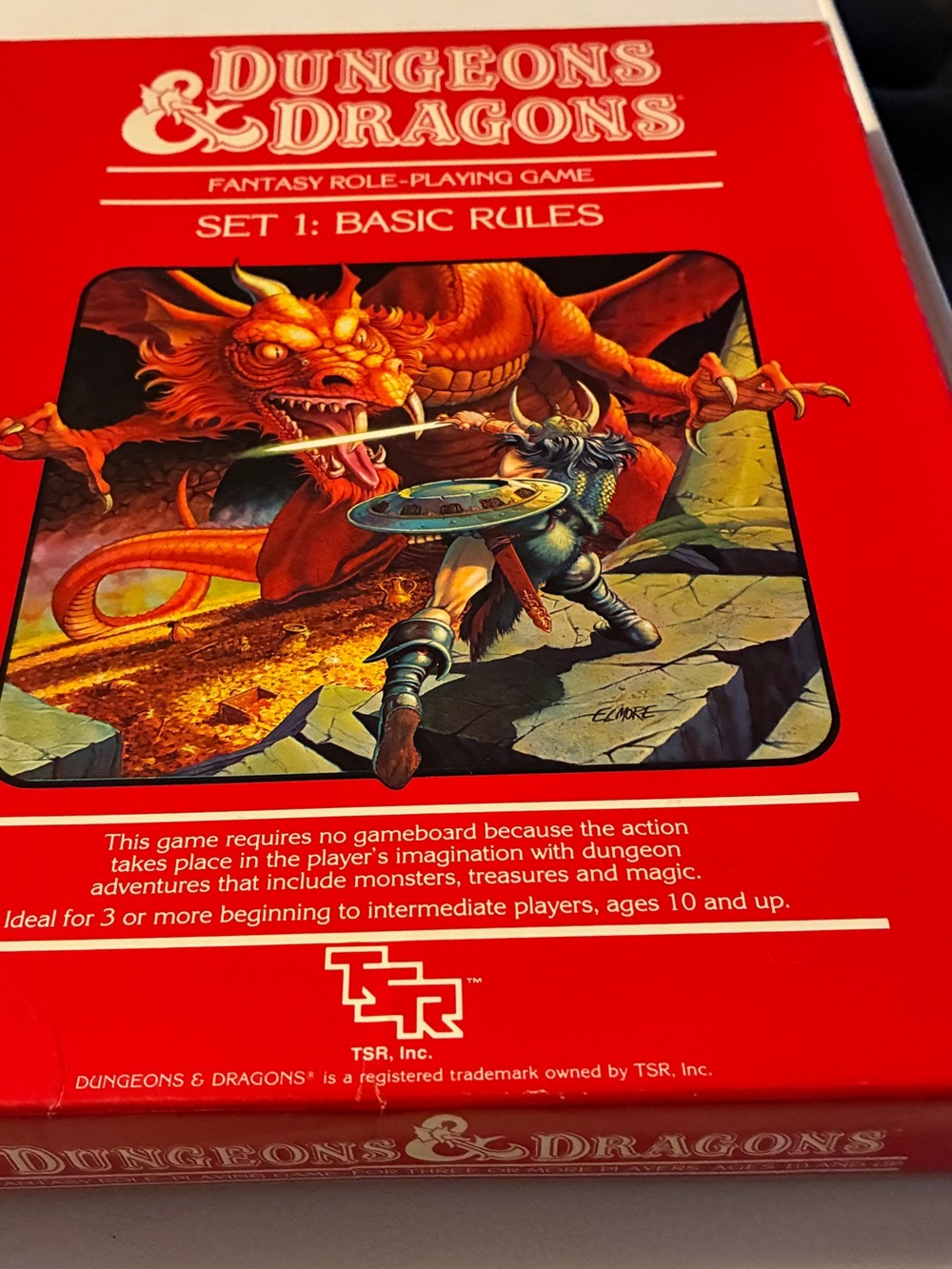 DUNGEONS & DRAGONS SET 1 BASIC RULES 1983 No Dice Extra Books Read